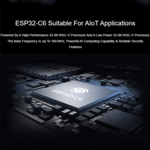 Carte de développement Waveshare ESP32-C6 Mini WiFi 6 et Bluetooth 5 à double processeur, spécifications : zéro SW47011185-09